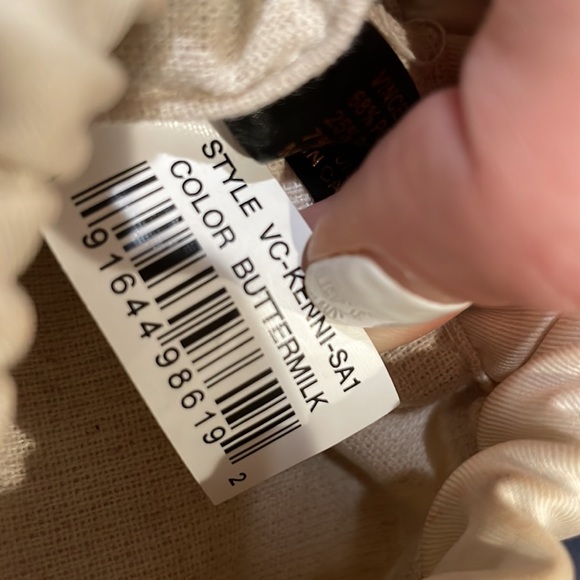 SALE ** Vince Camuto Kenni Buttermilk Leather Snakeskin Satchel - Picture 12 of 13